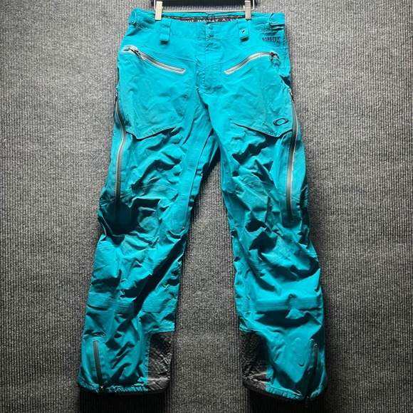 Oakley Other - Oakley‎ Pro Rider GoreTex Pro Ski Pants Mens L Teal RECCO Snowboard Shell Winter